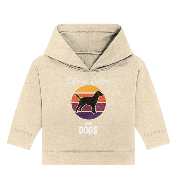 Life is better - Baby Organic Hoodie – Bild 3