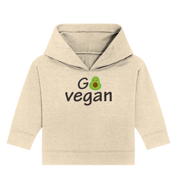 GO VEGAN - Baby Organic Hoodie – Bild 2