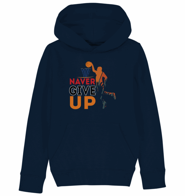 naver give up - Kids Organic Hoodie – Bild 3