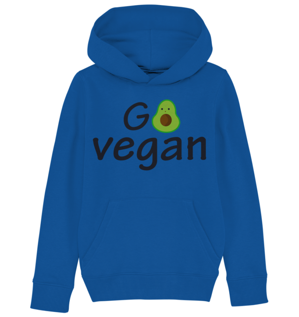 GO VEGAN - Kids Organic Hoodie – Bild 3