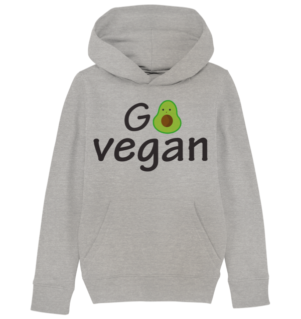 GO VEGAN - Kids Organic Hoodie – Bild 2