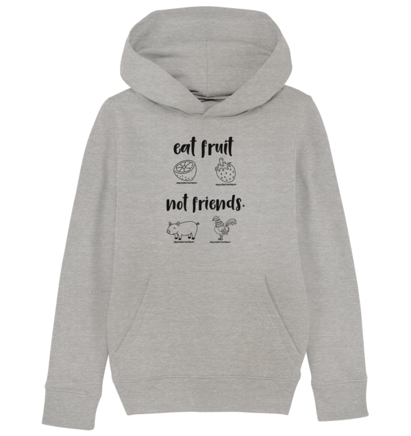 Eat fruit - Kids Organic Hoodie – Bild 2