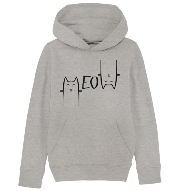 MEOW - Kids Organic Hoodie – Bild 2