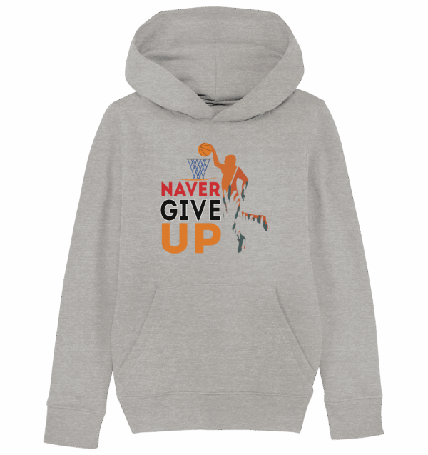 naver give up - Kids Organic Hoodie – Bild 4