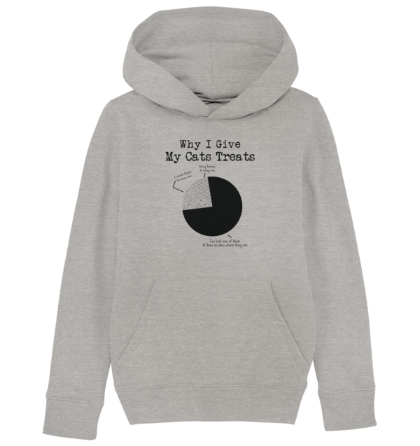 Why I Give - Kids Organic Hoodie – Bild 2