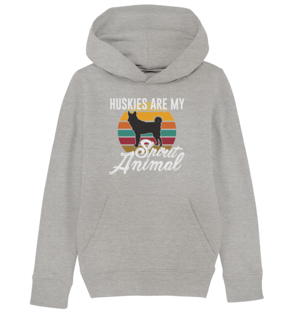 Huskies - Kids Organic Hoodie – Bild 4