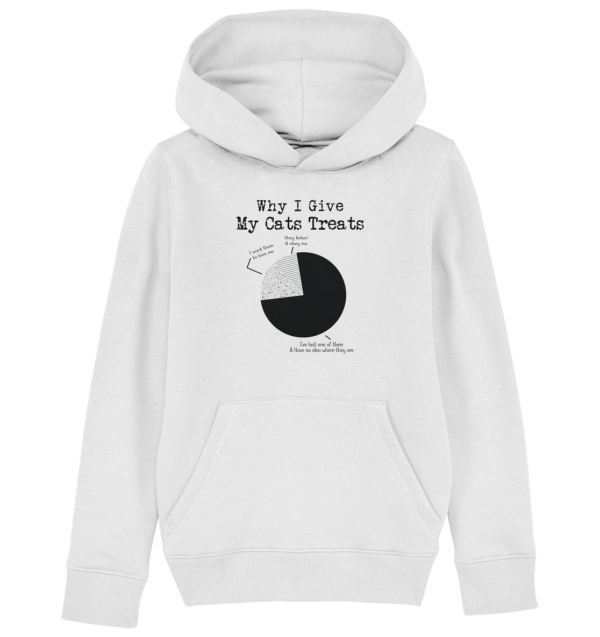 Why I Give - Kids Organic Hoodie – Bild 4