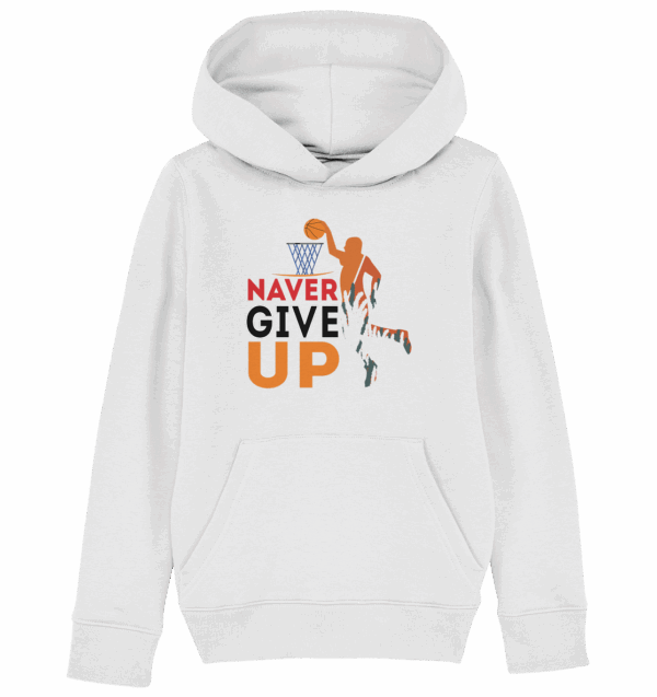 naver give up - Kids Organic Hoodie – Bild 5