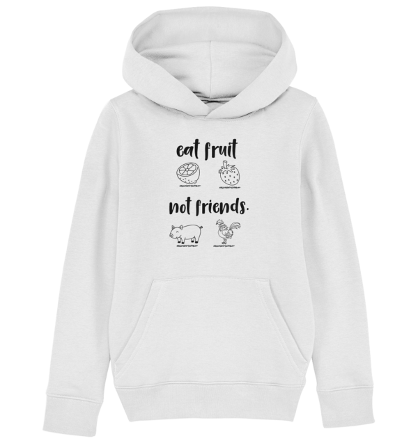 Eat fruit - Kids Organic Hoodie – Bild 3