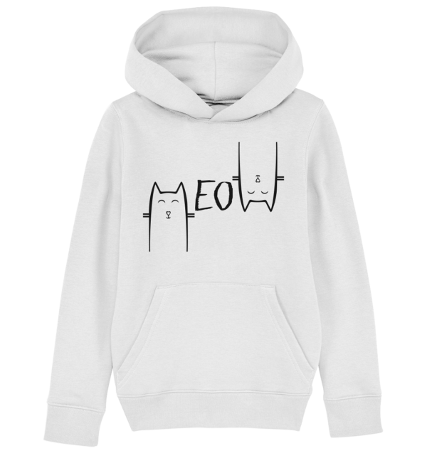 MEOW - Kids Organic Hoodie – Bild 4