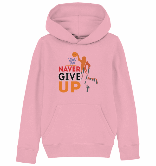 naver give up - Kids Organic Hoodie – Bild 2