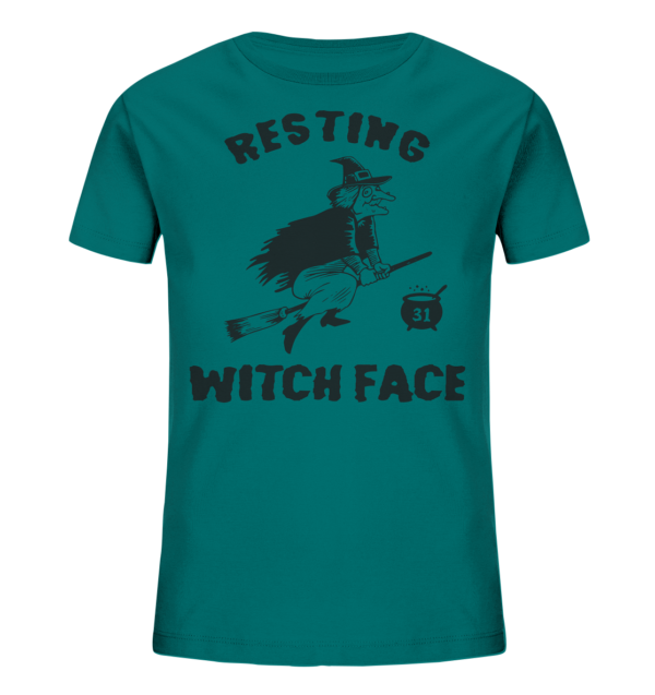 RESTING WITCH FACE - Kids Organic Shirt – Bild 9