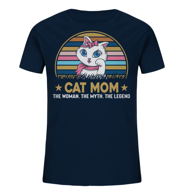 Cat Mom - Kids Organic Shirt – Bild 7