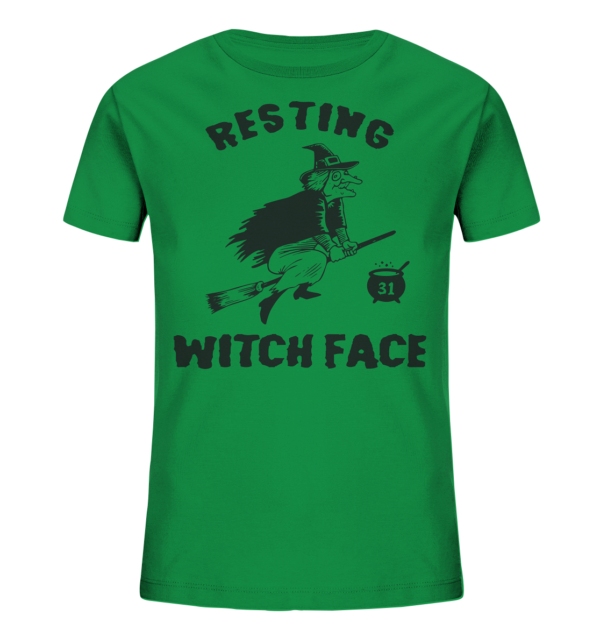 RESTING WITCH FACE - Kids Organic Shirt – Bild 3