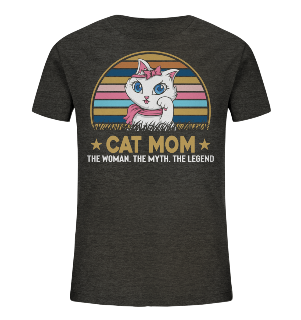 Cat Mom - Kids Organic Shirt – Bild 6