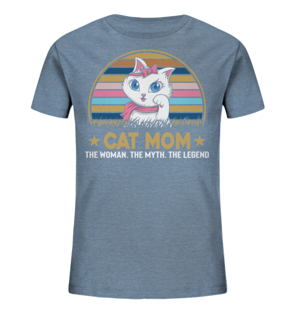 Cat Mom - Kids Organic Shirt – Bild 11