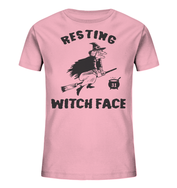 RESTING WITCH FACE - Kids Organic Shirt – Bild 2