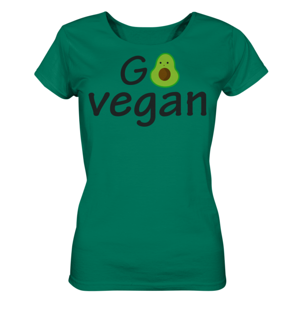 GO VEGAN - Ladies Organic Shirt – Bild 12