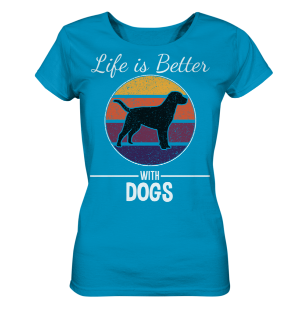 Life is better - Ladies Organic Shirt – Bild 2