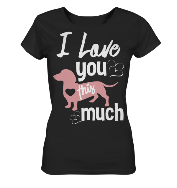 I LOVE - Ladies Organic Shirt – Bild 3