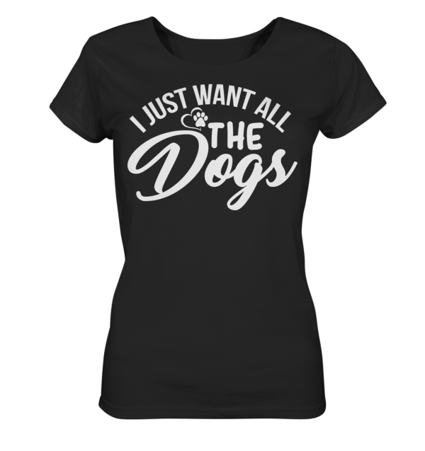 I JUST WANT  - Ladies Organic Shirt – Bild 3