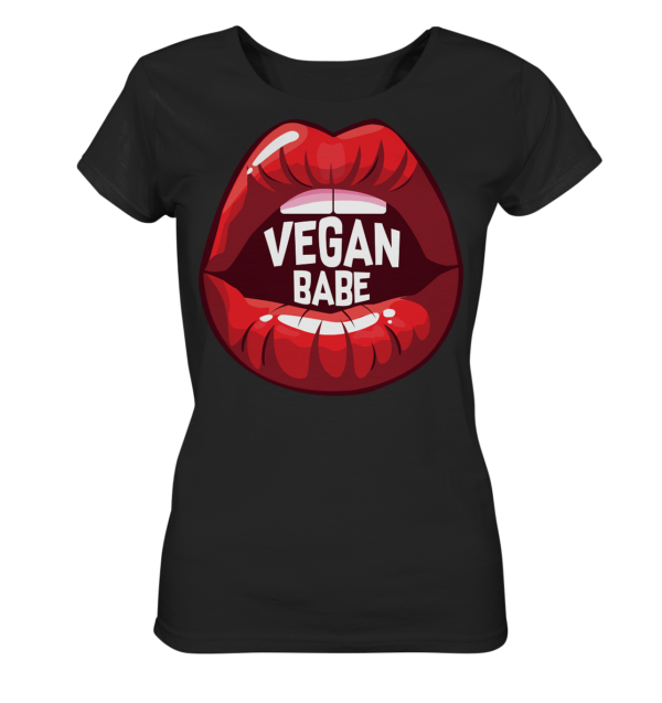 Vegan Babe - Ladies Organic Shirt – Bild 3