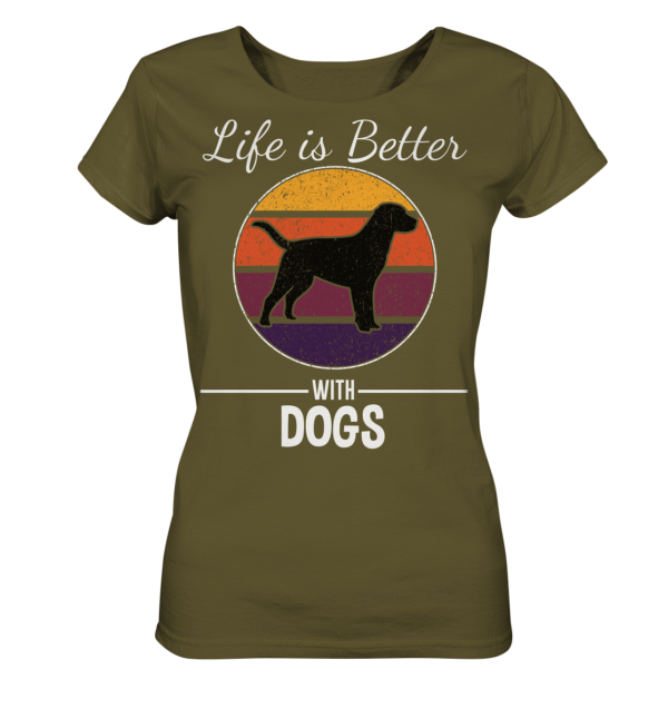 Life is better - Ladies Organic Shirt – Bild 4