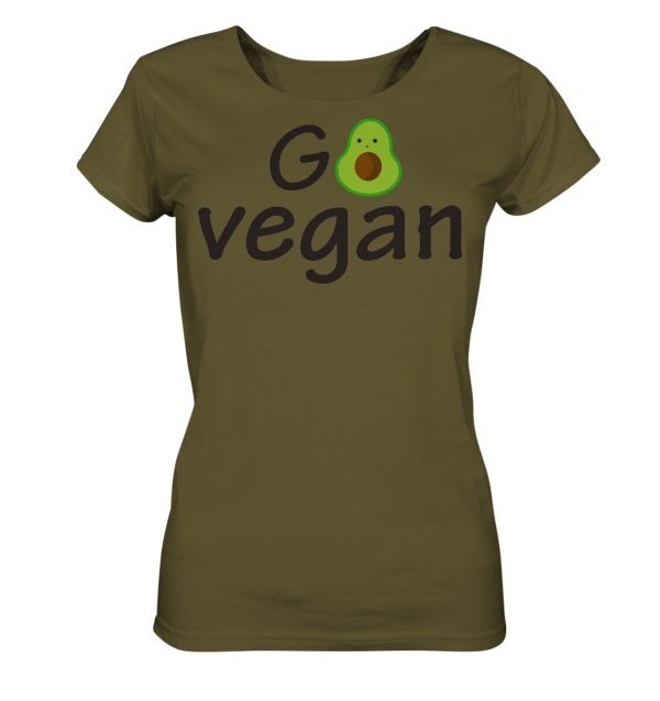 GO VEGAN - Ladies Organic Shirt – Bild 3