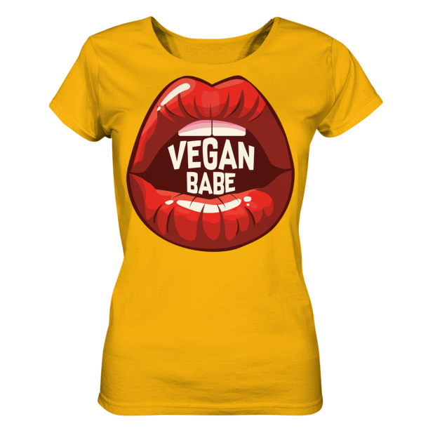 Vegan Babe - Ladies Organic Shirt – Bild 14