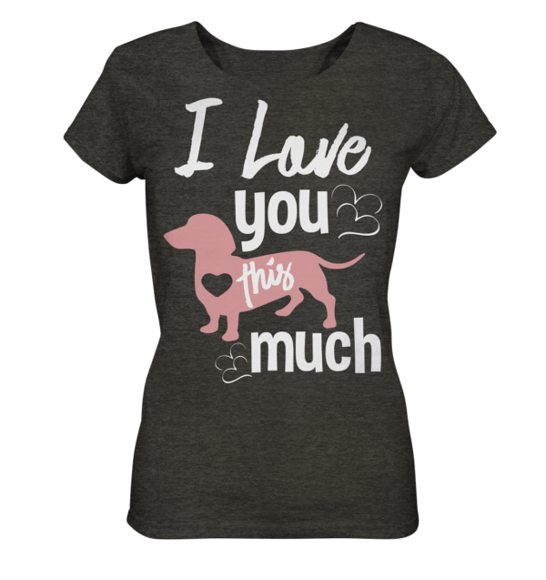 I LOVE - Ladies Organic Shirt (meliert)