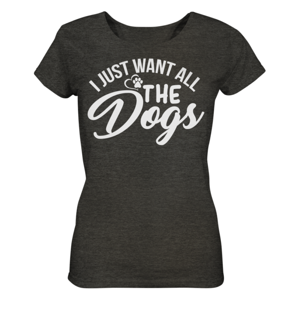 I JUST WANT  - Ladies Organic Shirt (meliert)