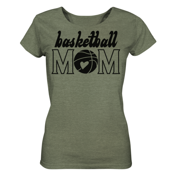 Basketball Mom - Ladies Organic Shirt (meliert) – Bild 7