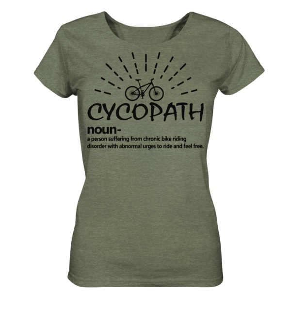 CYCOPATH - Ladies Organic Shirt (meliert) – Bild 7