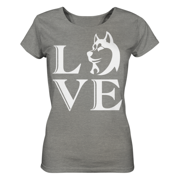 LOVE - Ladies Organic Shirt (meliert) – Bild 6