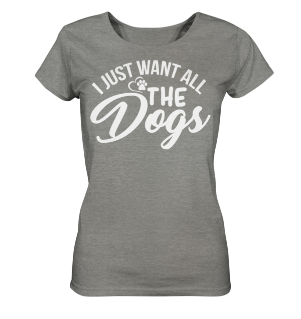 I JUST WANT  - Ladies Organic Shirt (meliert) – Bild 5