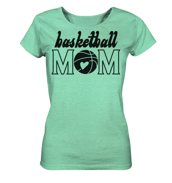 Basketball Mom - Ladies Organic Shirt (meliert) – Bild 5