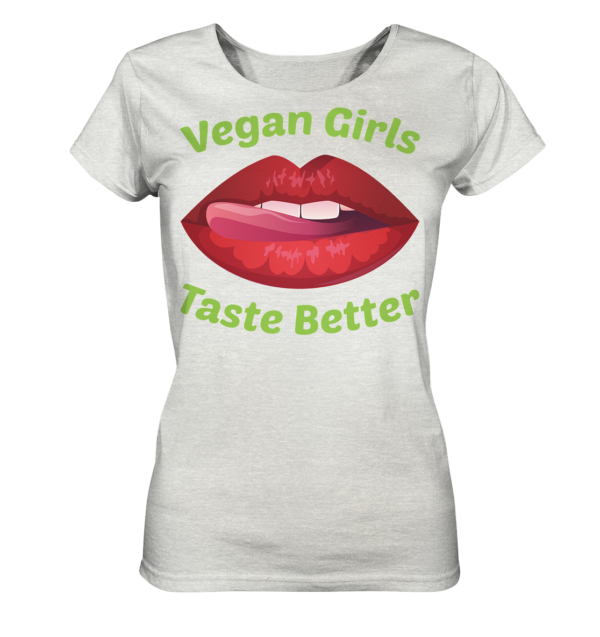 Vegan Girls - Ladies Organic Shirt (meliert)