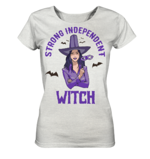 STRONG INDEPENDENT WITCH - Ladies Organic Shirt (meliert)