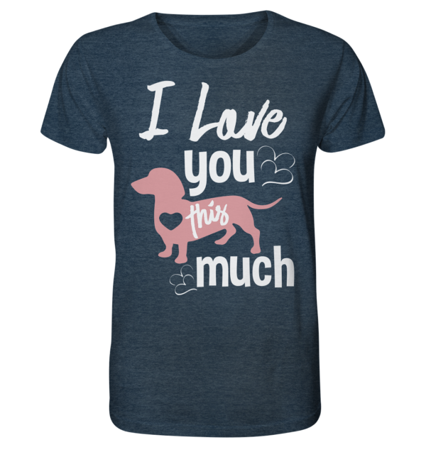 I LOVE - Organic Shirt (meliert)