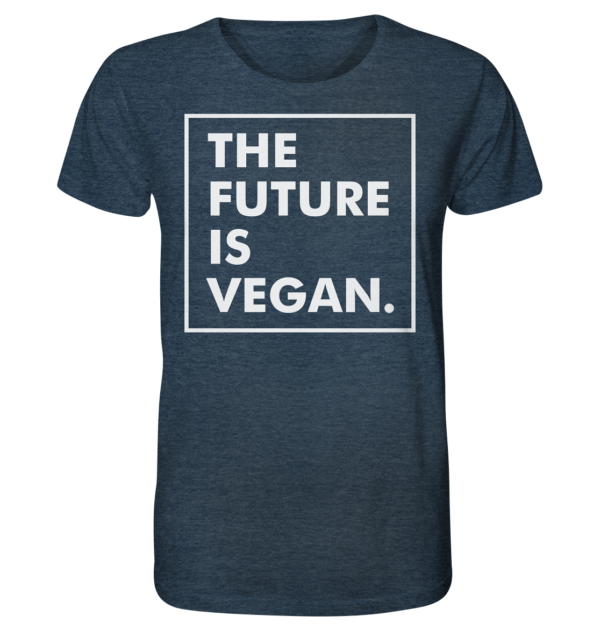 the future - Organic Shirt (meliert) – Bild 2