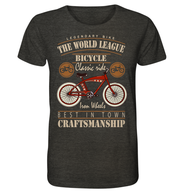 THE WORLD LEAGUE - Organic Shirt (meliert) – Bild 3