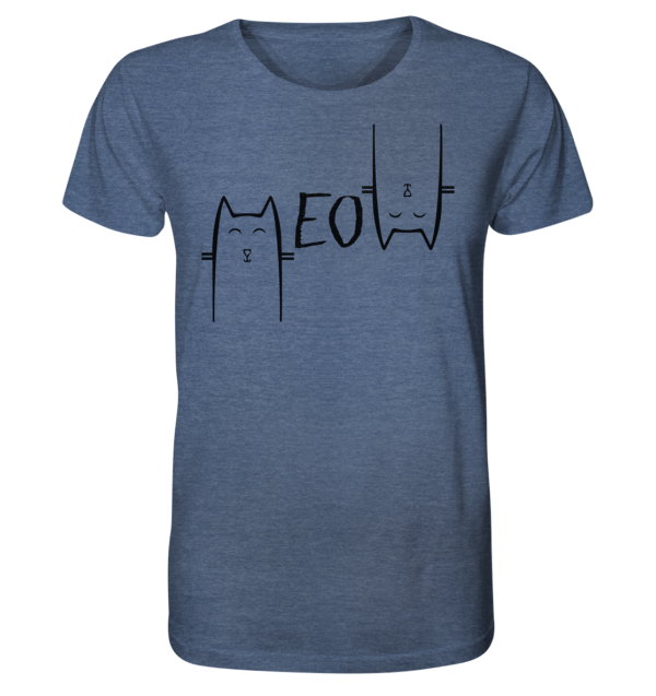 MEOW - Organic Shirt (meliert) – Bild 3