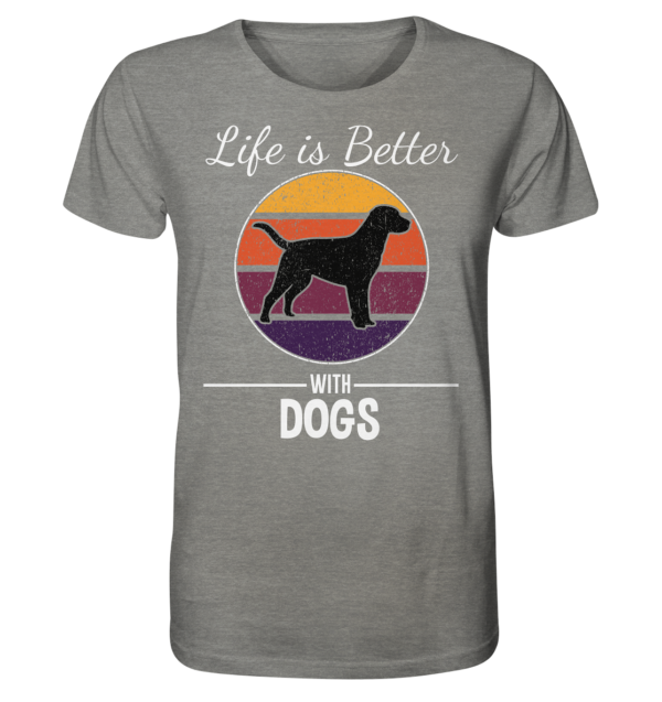 Life is better - Organic Shirt (meliert) – Bild 8