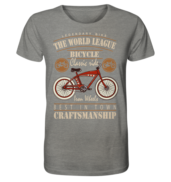 THE WORLD LEAGUE - Organic Shirt (meliert) – Bild 7