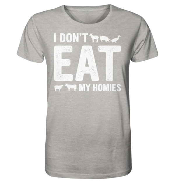 I din`t eat - Organic Shirt (meliert) – Bild 5