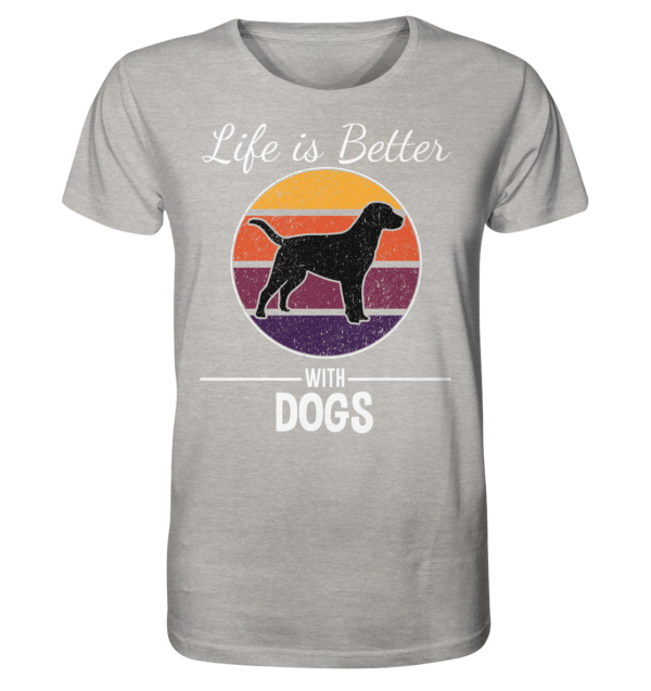 Life is better - Organic Shirt (meliert) – Bild 6