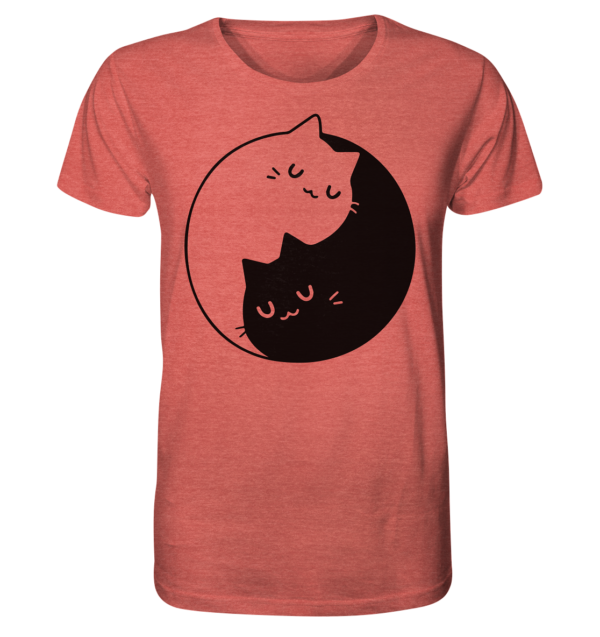 YingYang - Organic Shirt (meliert) – Bild 7