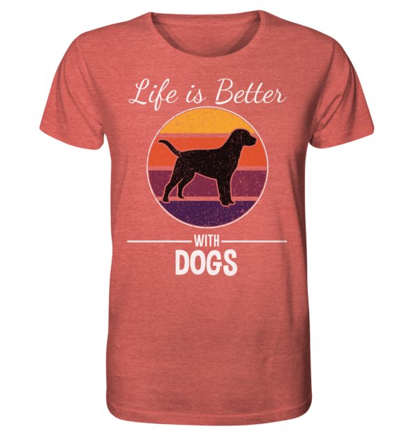 Life is better - Organic Shirt (meliert) – Bild 9