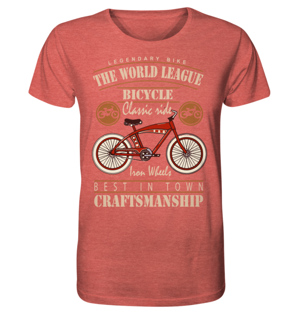 THE WORLD LEAGUE - Organic Shirt (meliert) – Bild 8