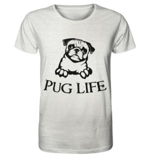 PUG LIFE - Organic Shirt (meliert)